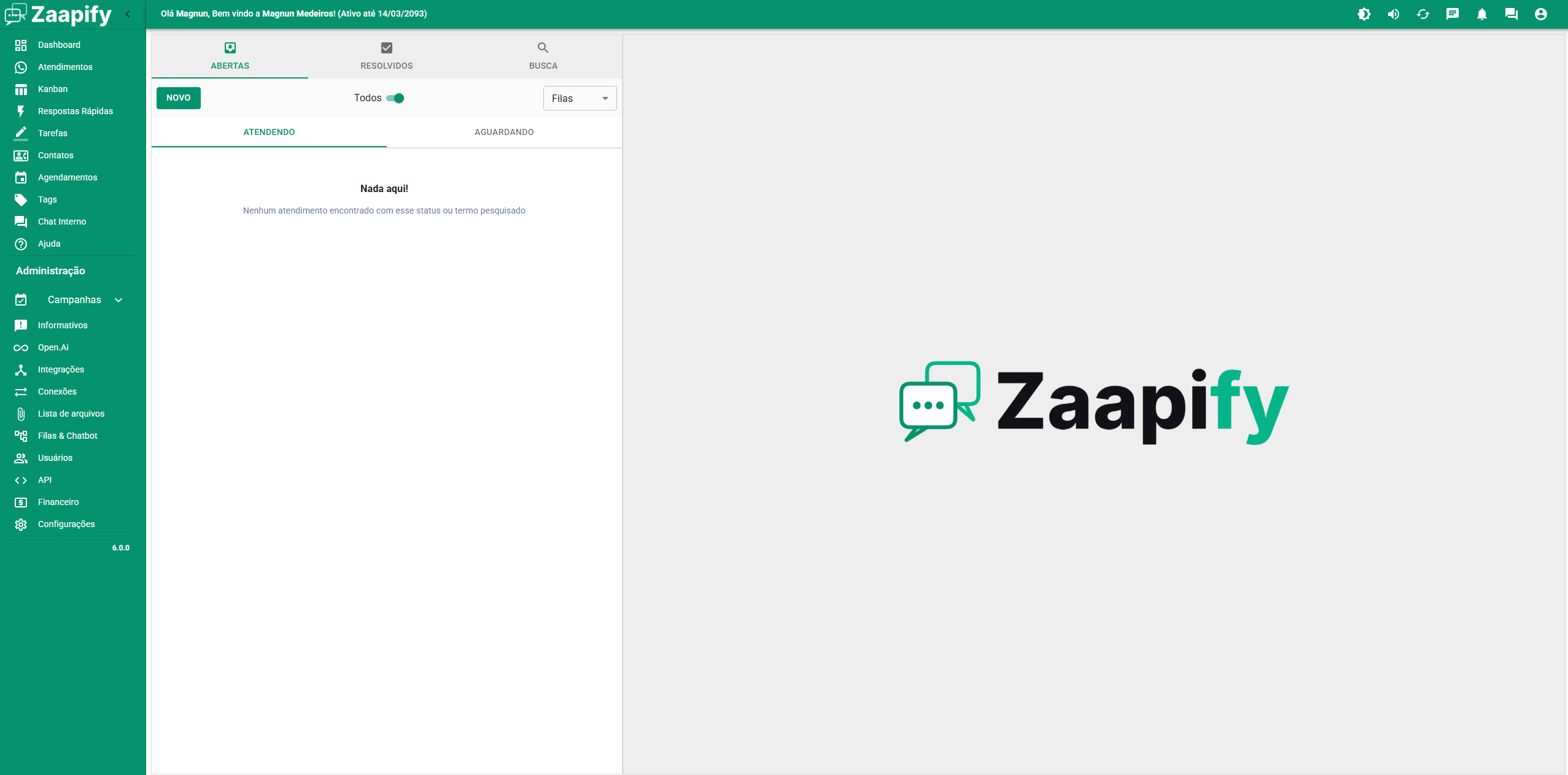 Atendimentos Zaapify